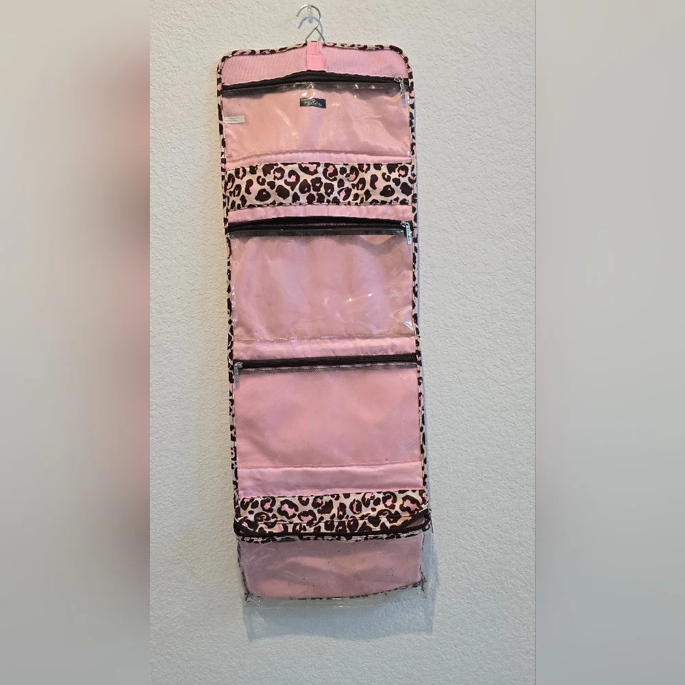 Modella Pink and Brown Closet Organizer with Multiple Compartments